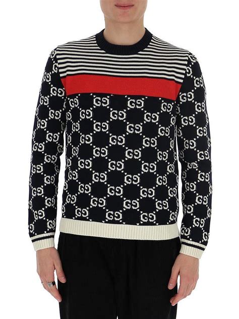 gucci gg stripes knit sweater|gucci color sweater.